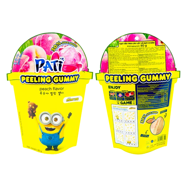Kẹo dẻo trái cây lột vỏ PATI vị đào