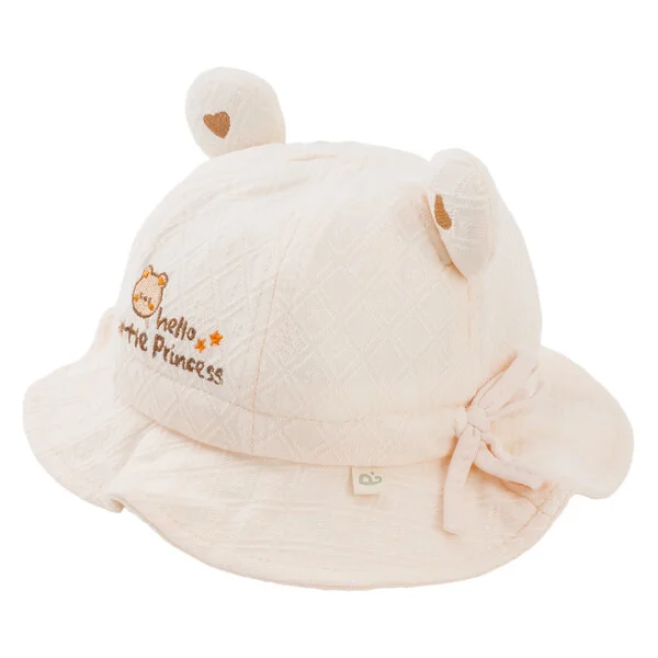 Nón vành tròn bé gái 1-3Y Animo A2507_JK016 (46cm,Kem)