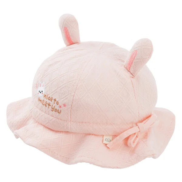 Nón vành tròn bé gái 1-3Y Animo A2507_JK015 (50cm,Hồng)