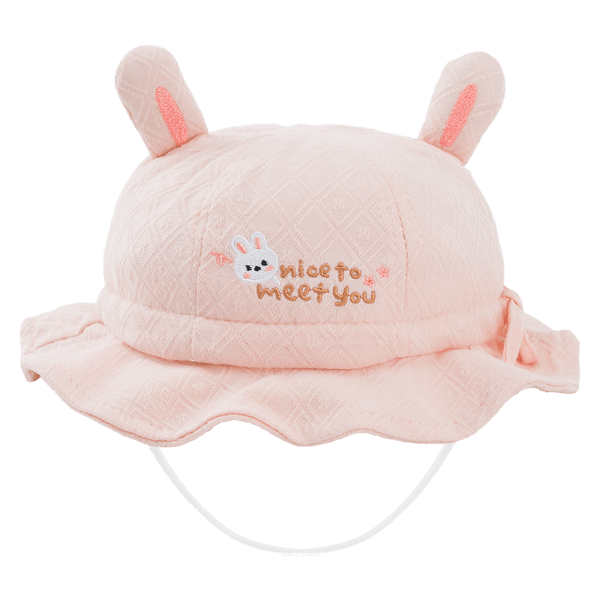 Nón vành tròn bé gái 1-3Y Animo A2507_JK015 (50cm,Hồng)