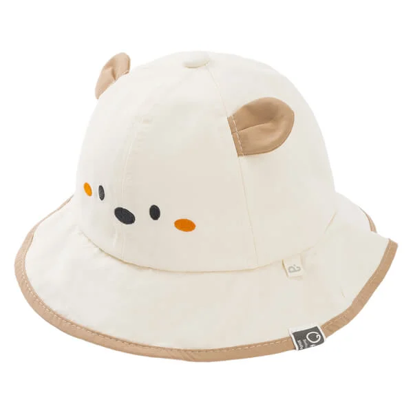 Nón vành tròn bé gái 1-3Y Animo A2507_JK014 (50cm,Màu be)