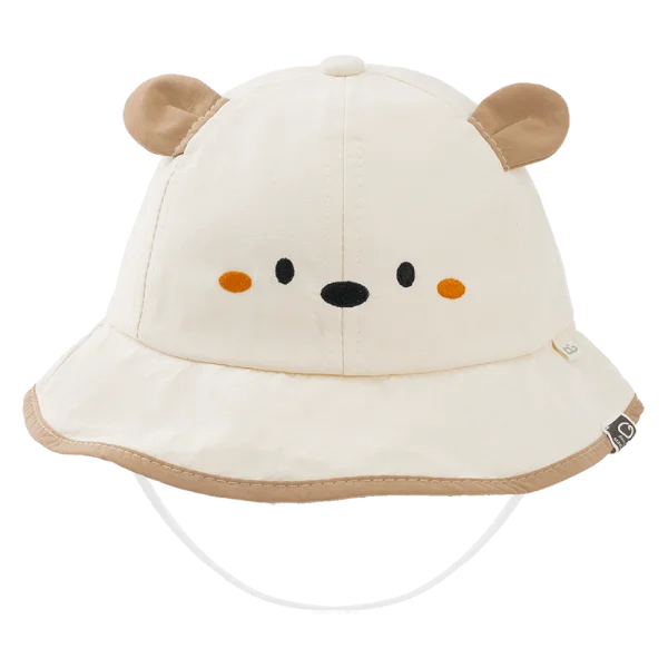 Nón vành tròn bé gái 1-3Y Animo A2507_JK014 (50cm,Màu be)