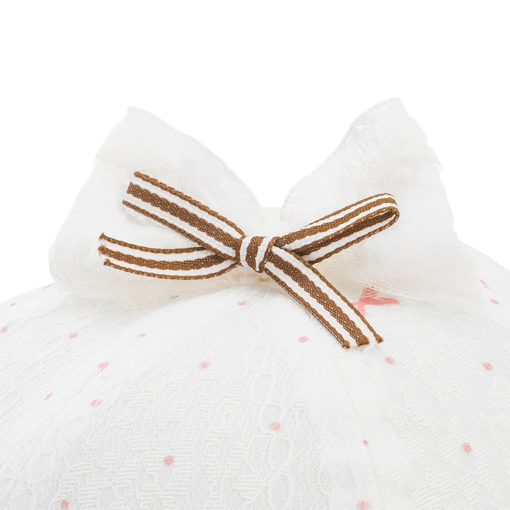 Nón vành tròn bé gái 1-3Y Animo A2507_JK012 (48cm,Trắng)