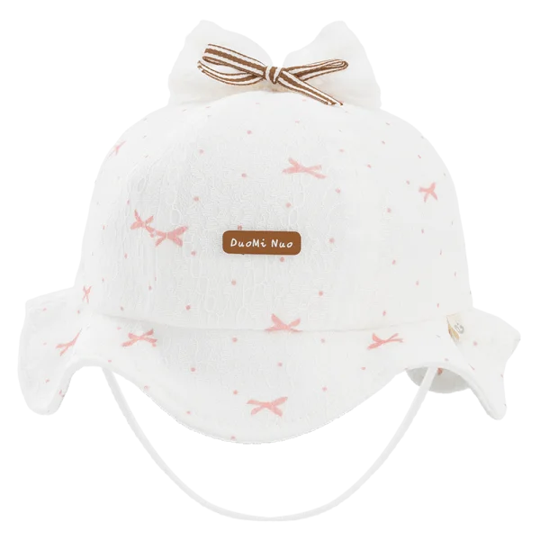 Nón vành tròn bé gái 1-3Y Animo A2507_JK012 (48cm,Trắng)