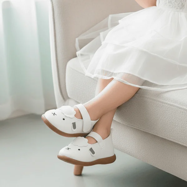 Giày bé gái Animo A2507_JK007 (size 17-19-21, màu Trắng)