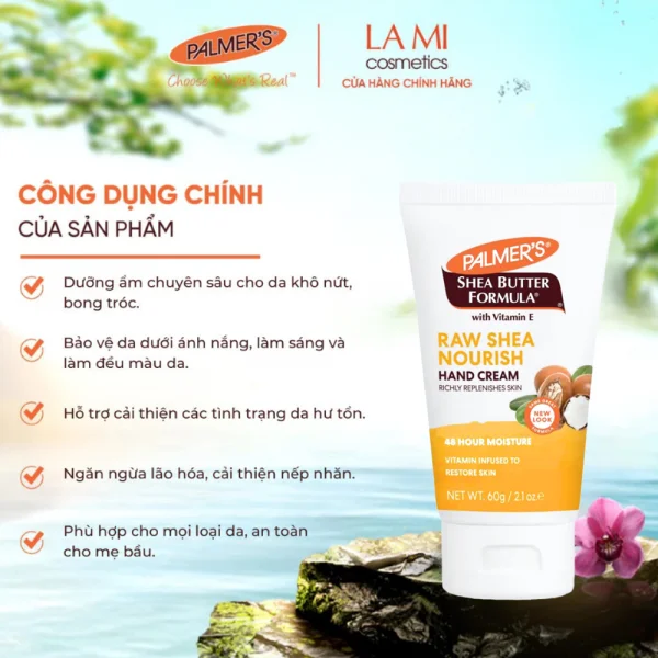 Kem dưỡng da tay Bơ hạt mỡ giúp chống nhăn cho da tay Palmer