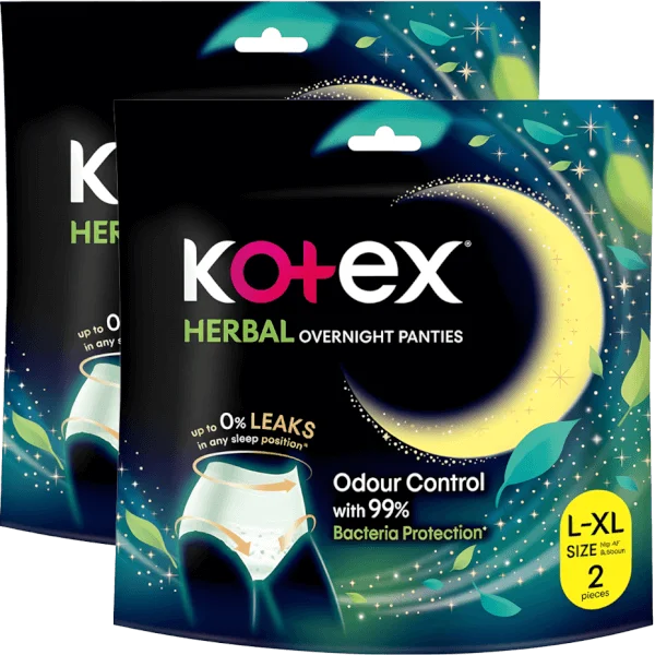 Combo 2 Băng vệ sinh Kotex Băng quần thảo dược (L/XL)