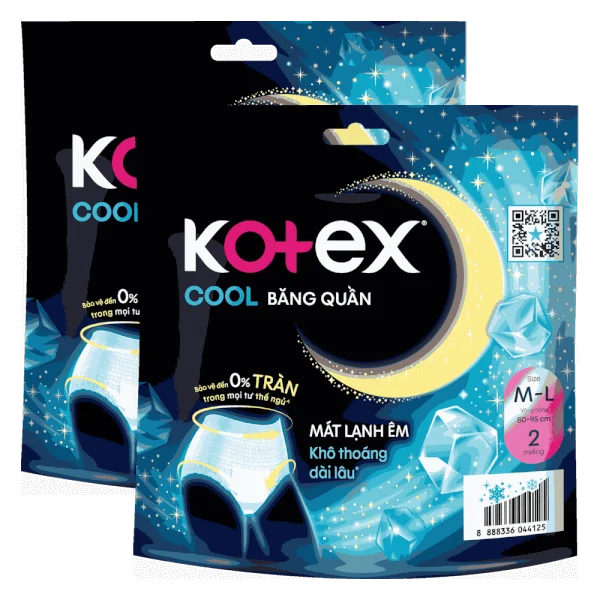 Combo 2 Băng vệ sinh Kotex Băng quần Cool