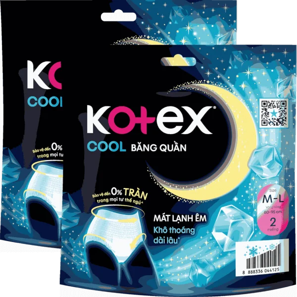Combo 2 Băng vệ sinh Kotex Băng quần Cool