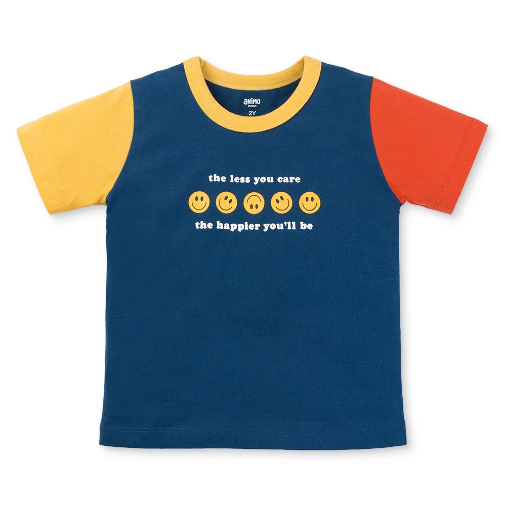 Áo bé trai ngắn Animo Easy (1Y,Xanh Dương,DD01) HN0925030