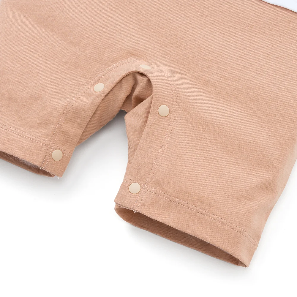 Bodysuit bé trai đùi bst astronaut Animo VD0825047 (0-12M, Trắng-nâu nhạt, NN02)