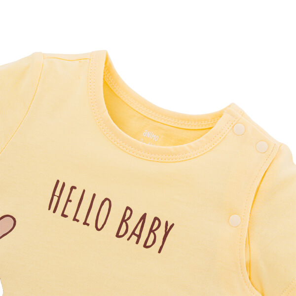 Bodysuit bé trai đùi bst friends Animo (0-3M,Vàng Xám,NN02) VD0825042