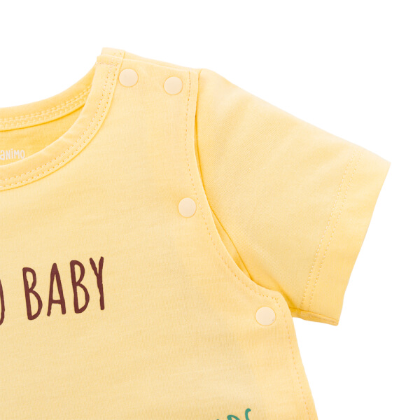 Bodysuit bé trai đùi bst friends Animo (0-3M,Vàng Xám,NN02) VD0825042