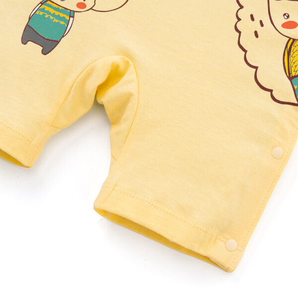 Bodysuit bé trai đùi bst friends Animo (0-3M,Vàng Xám,NN02) VD0825042