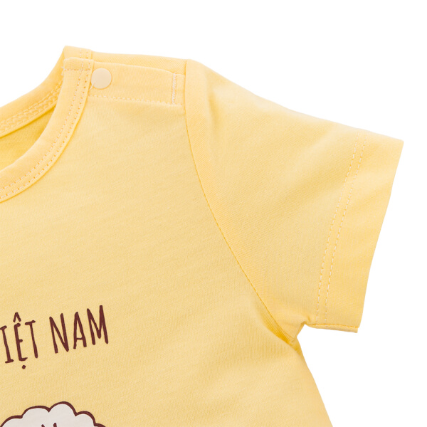 Bodysuit bé trai đùi bst friends Animo (0-3M,Vàng Xám,NN02) VD0825042