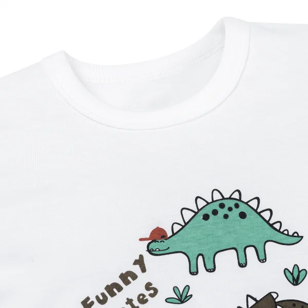 Bộ bé trai ngắn Animo Easy HN0925073 (1Y,Trắng-rêu, NN02)