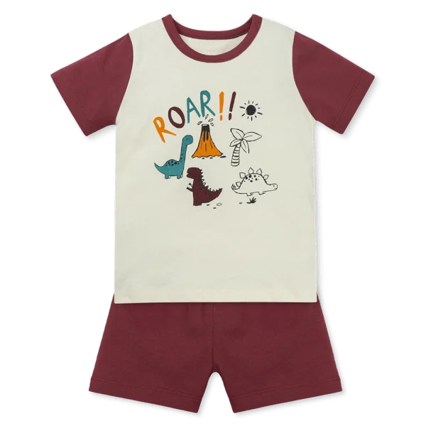 Bộ bé trai ngắn Animo Easy HN1025004 (1Y,Kem-tía, DD02)