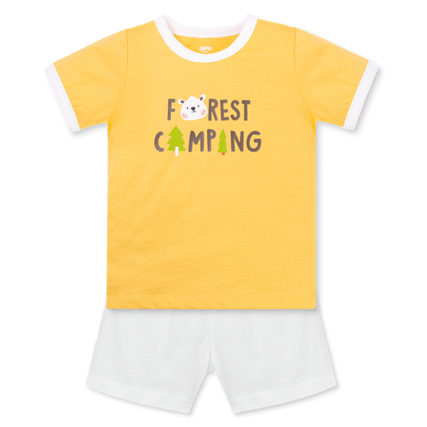 Bộ bé trai ngắn Animo Easy HN0925062 (1Y,Vàng-trắng, TT01)