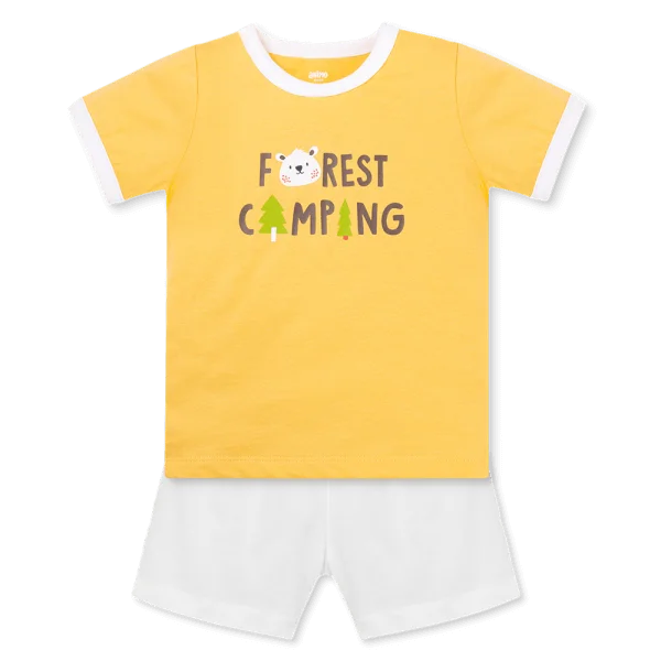 Bộ bé trai ngắn Animo Easy HN0925062 (1Y,Vàng-trắng, TT01)