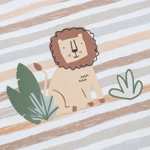 Bộ bé trai ngắn Animo Easy HN0925059 (1Y,Trắng-nâu, DD07)