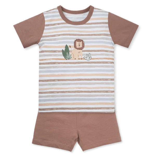 Bộ bé trai ngắn Animo Easy HN0925059 (1Y,Trắng-nâu, DD07)