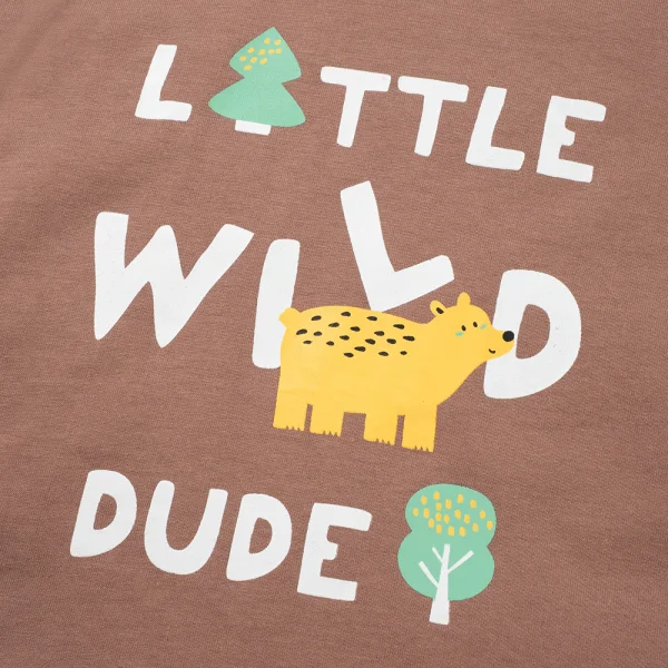 Bộ bé trai ngắn Animo Easy HN0925058 (1Y,Nâu-trắng, DD02)