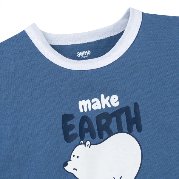 Bộ bé trai ngắn Animo Easy HN0925051 (1Y,Dương-trắng, DD02)