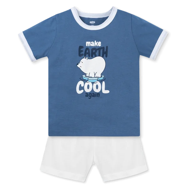 Bộ bé trai ngắn Animo Easy HN0925051 (1Y,Dương-trắng, DD02)