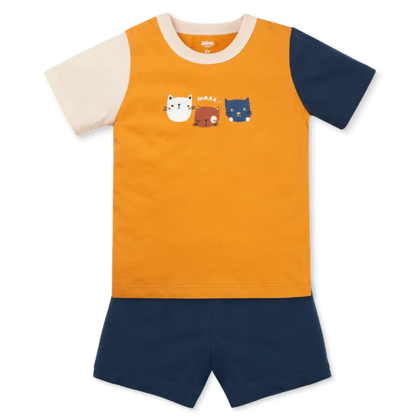 Bộ bé trai ngắn Animo Easy HN0925049 (1Y,Vàng-dương, TT01)