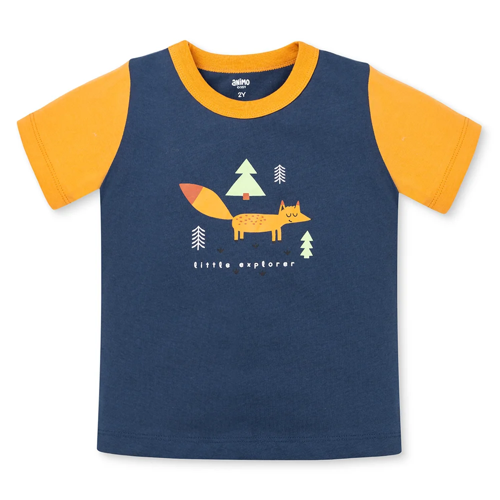 Bộ bé trai ngắn Animo Easy HN0925048 (1-4Y,Dương-vàng, DD01)