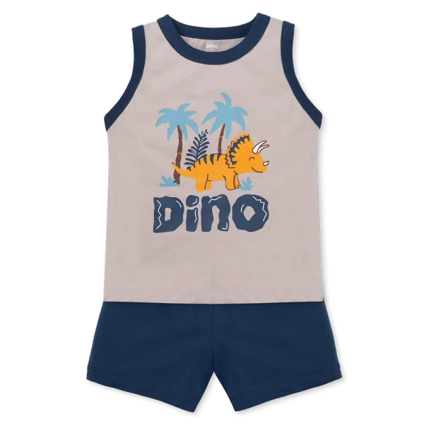 Bộ sát nách bé trai Animo Easy HN0925047 (1-4Y,Xám-dương, DD02)