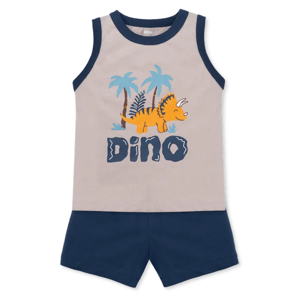 Bộ sát nách bé trai Animo Easy HN0925047 (1-4Y,Xám-dương, DD02)