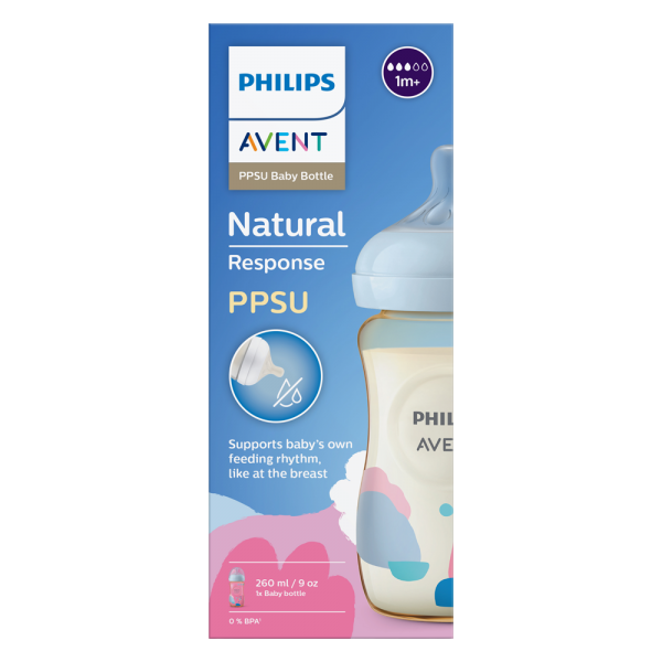 Bình sữa PPSU Philips Avent mô phỏng tự nhiên 260ml (SCY943/01)