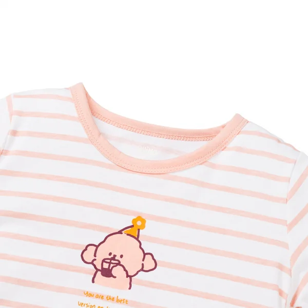 Bộ bé gái dài Animo Easy TX0925059 (2Y,Trắng-hồng,TT01)