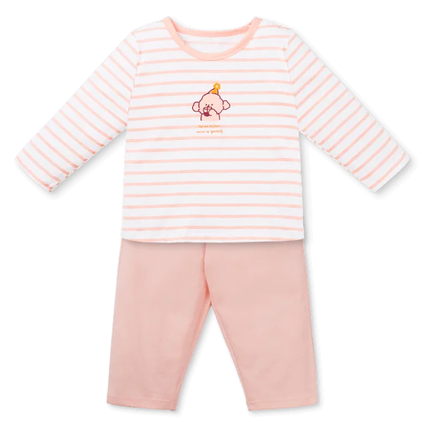 Bộ bé gái dài Animo Easy TX0925059 (2Y,Trắng-hồng,TT01)