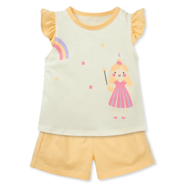 Bộ bé gái ngắn Animo Easy TX1025016 (2Y,Kem-vàng,TT02)