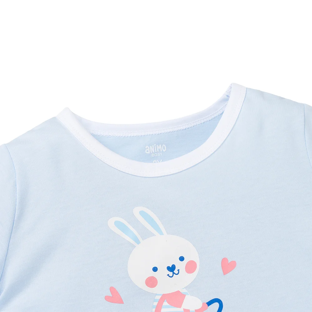 Bộ bé gái dài Animo Easy TX1025014 (2Y,Dương-trắng,TT02)