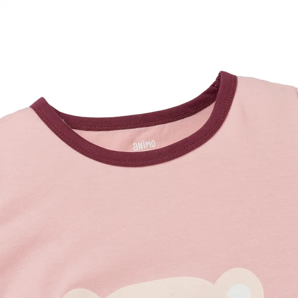 Bộ bé gái dài Animo Easy TX1125010 (2Y,Hồng-trắng,TT02)