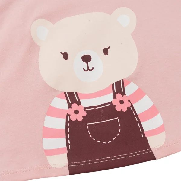 Bộ bé gái dài Animo Easy TX1125010 (2Y,Hồng-trắng,TT02)