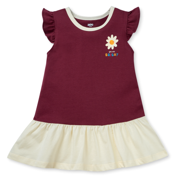 Đầm bé gái Animo Easy TX1025018 (2Y,Tía-kem,DD01)