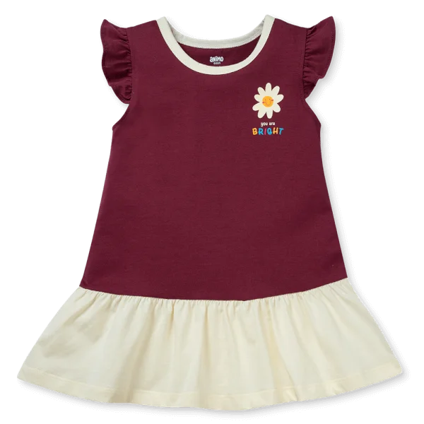 Đầm bé gái Animo Easy TX1025018 (1-4Y,Tía-kem,DD01)