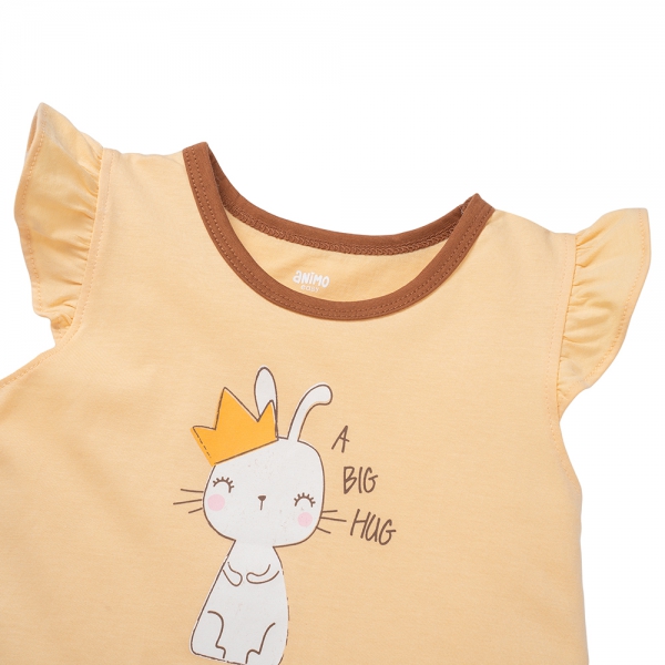 Đầm bé gái Animo Easy TX1025012 (2Y,Vàng-nâu,DD02)