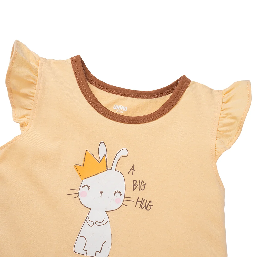 Đầm bé gái Animo Easy TX1025012 (2Y,Vàng-nâu,DD02)