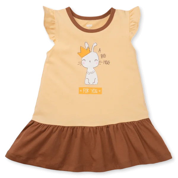 Đầm bé gái Animo Easy TX1025012 (2Y,Vàng-nâu,DD02)