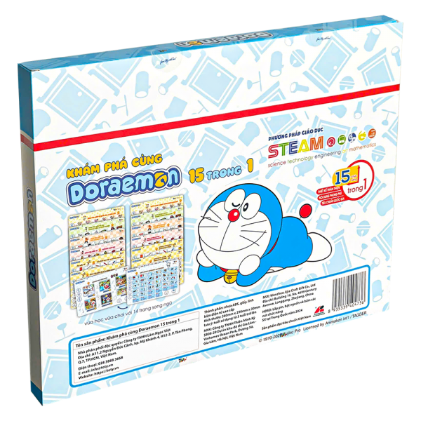 Bảng điện tử thông minh - Khám phá cùng Doraemon - 15 trong 1 - LB23