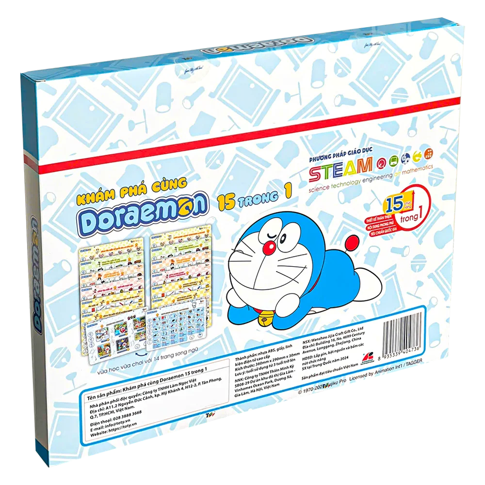 Bảng điện tử thông minh - Khám phá cùng Doraemon - 15 trong 1 - LB23