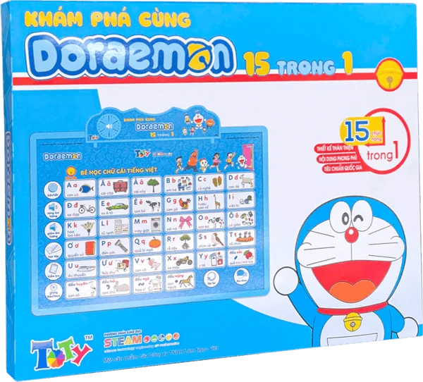 Bảng điện tử thông minh - Khám phá cùng Doraemon - 15 trong 1 - LB23