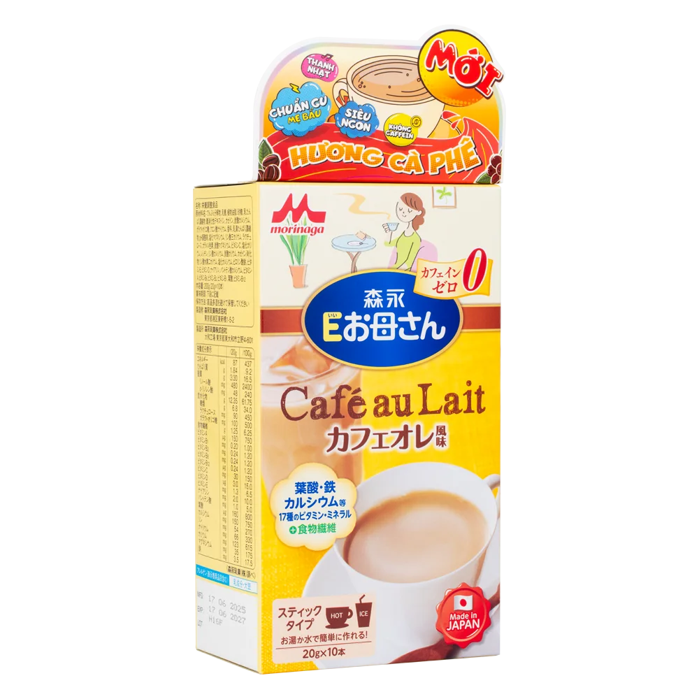 Sữa bầu Morinaga E-Okasan hương Café 200g (10 thanh)