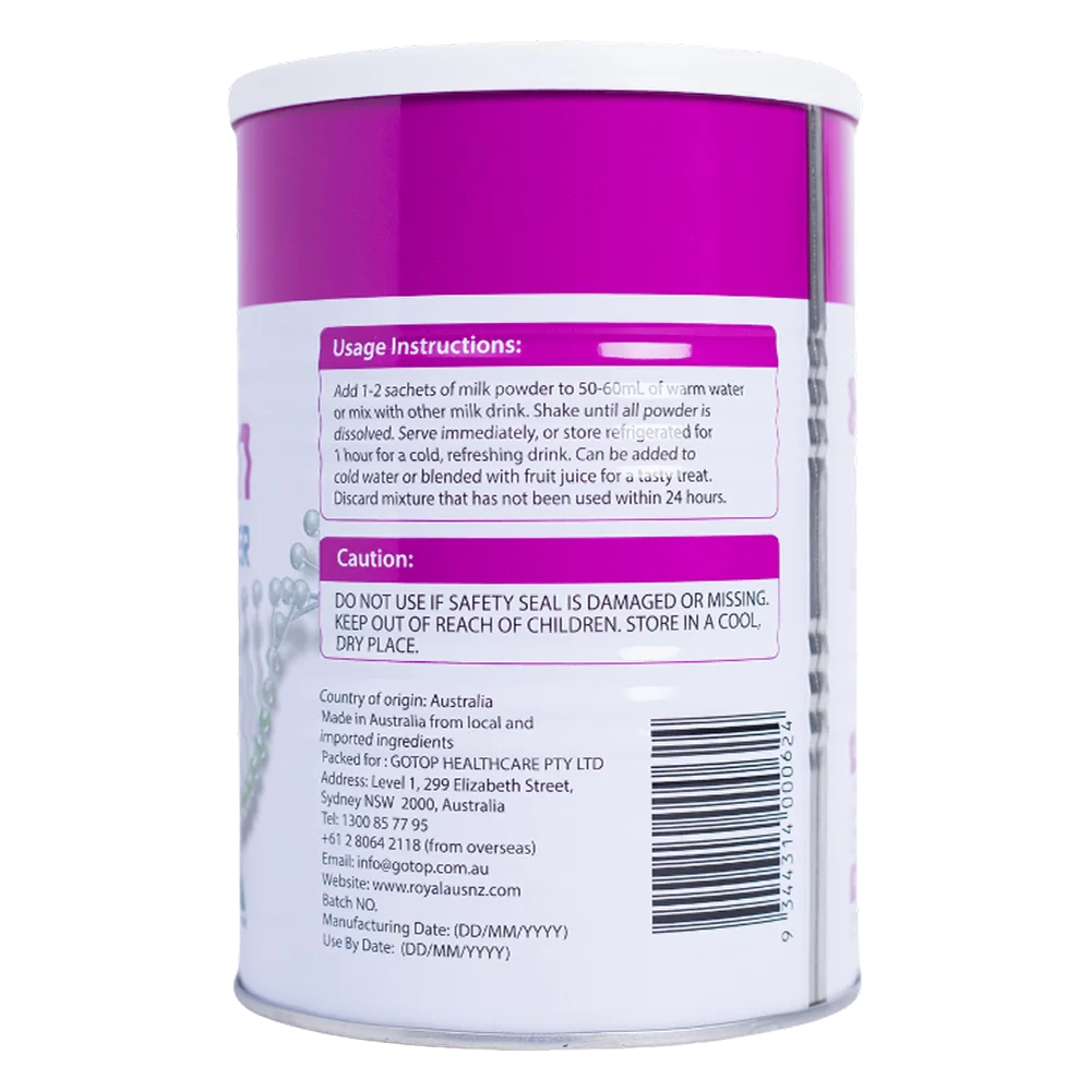 TPBS Royal Ausnz Lactoferrin Hồng Formula Milk Powder Bifidobacteriumanimalis (BB-12)