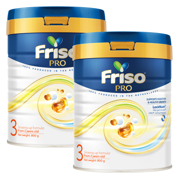Combo 2 lon SPDDCT Friso Pro 3, 800g (trên 2 tuổi)